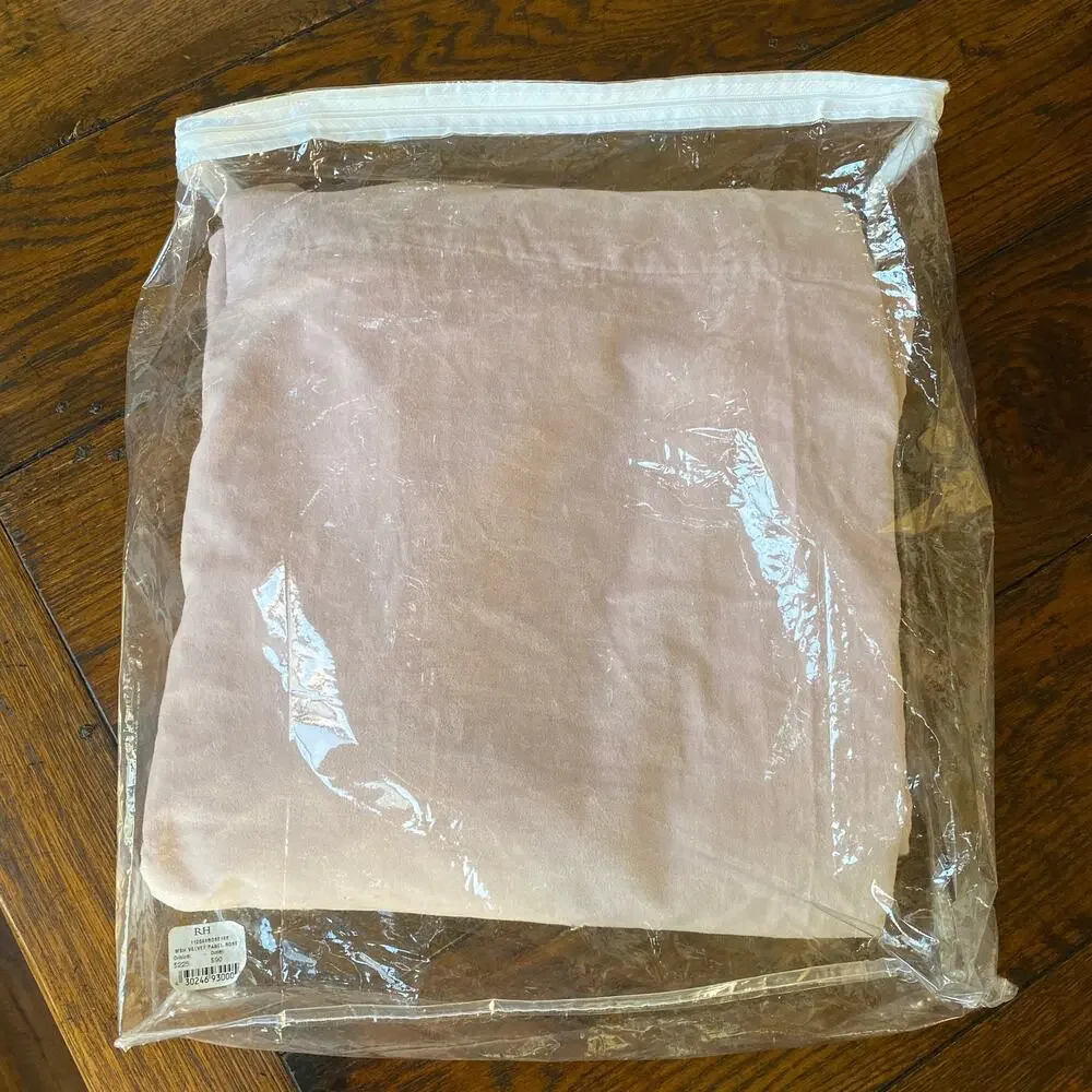 New Restoration Hardware 108 Length Dusty Rose Velvet Curtain Drape Panel